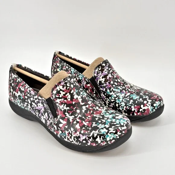 Dansko Nora Petals‎ Leather Slip On Loafer Casual Comfort Shoes Floral Size 37 - Picture 10 of 12